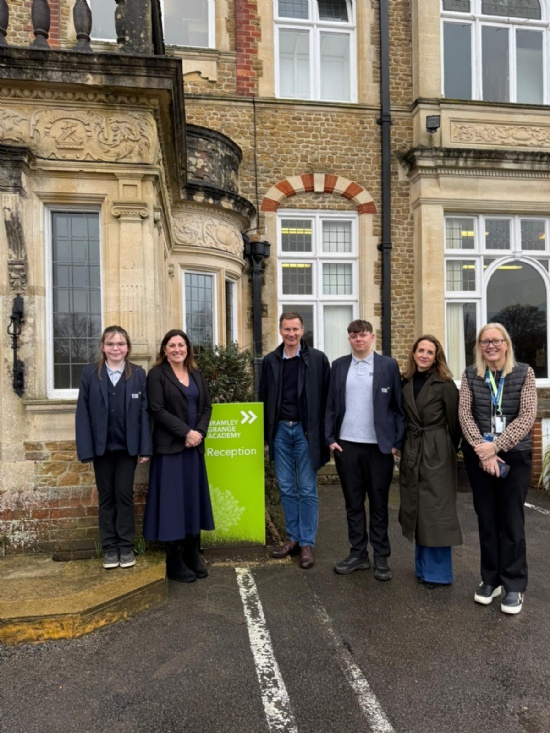 Sir Jeremy Hunt MP Visits Bramley Grange Academy