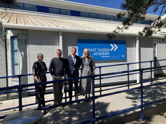 Lewes MP visits East Sussex Academy Newhaven
